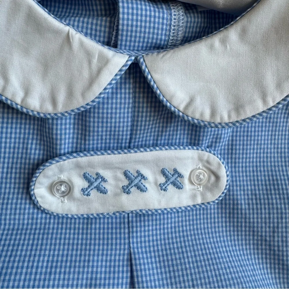 NWT Edgehill Collection Little Boys' Peter Pan Cap Sleeve Tab Pants Set Sz 6
